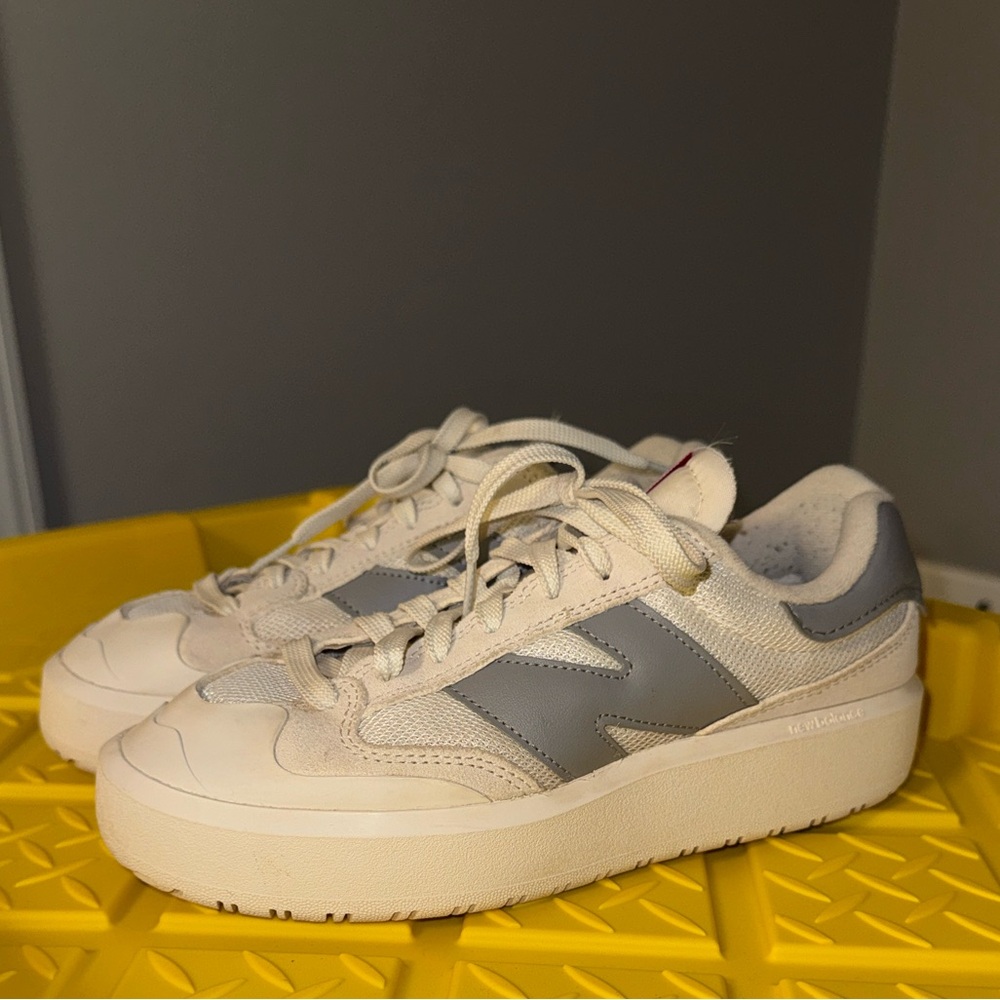 Women's Cream and Gray New Balance CT302